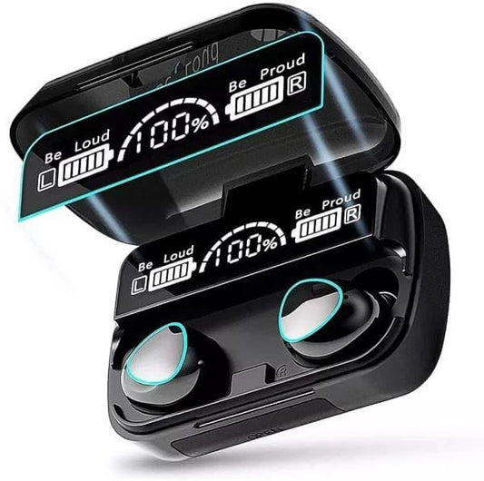 M10 TWS Wireless Earbuds – 9D HiFi Sound & LED Display