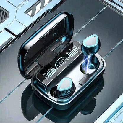 M10 TWS Wireless Earbuds – 9D HiFi Sound & LED Display